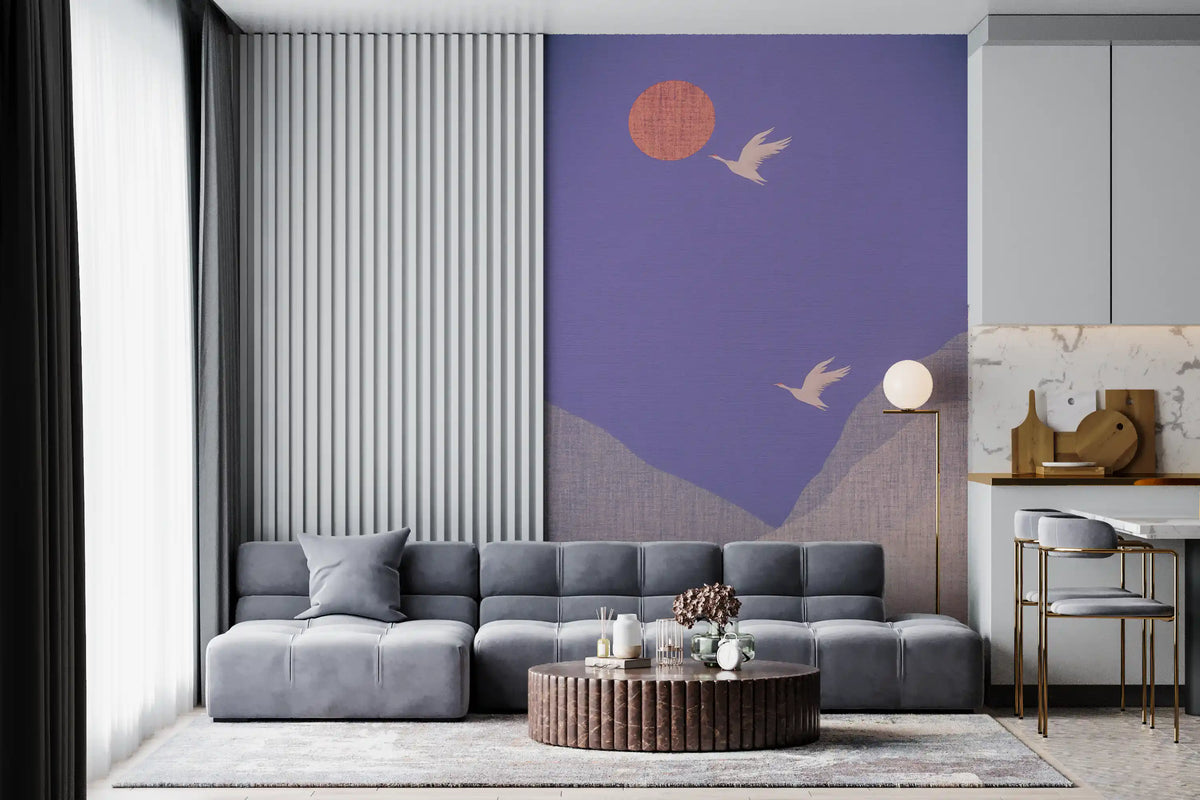 Zen-Wandbild „Bergflug-Landschaft“