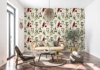 Vintage Botanical Herbarium Study Wallpaper⁠