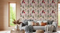 Medicinal Wildflower Garden Study Wallpaper⁠