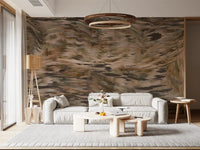 Wandbild „Erdige tonale Pinselstrichbewegung“