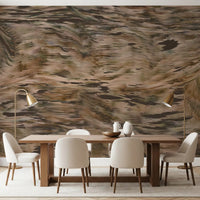 Wandbild „Erdige tonale Pinselstrichbewegung“