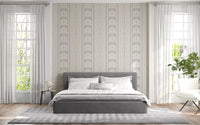 Soft Grey Heritage Damask Wallpaper⁠