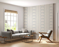Soft Grey Heritage Damask Wallpaper⁠