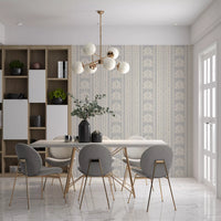 Soft Grey Heritage Damask Wallpaper⁠