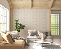 Botanical Stripe Neutral Art Wallpaper⁠