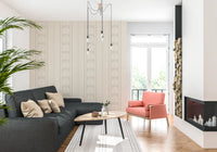 Botanical Stripe Neutral Art Wallpaper⁠