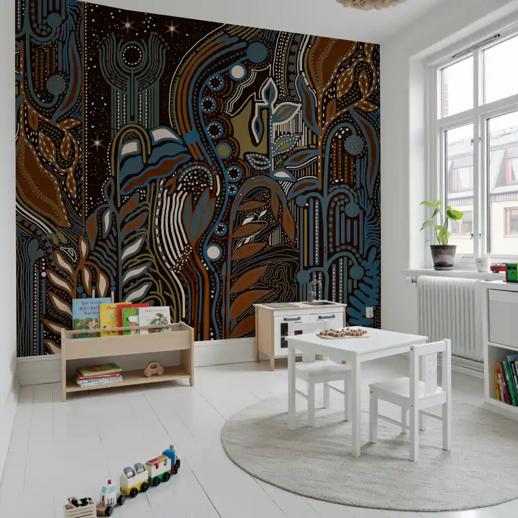 Wandbild „Starlit Botanical Rhythm“