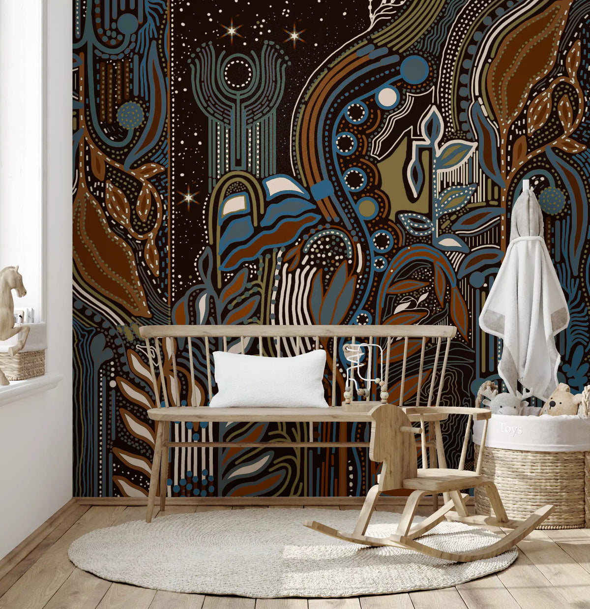 Wandbild „Starlit Botanical Rhythm“