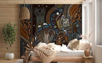 Wandbild „Starlit Botanical Rhythm“