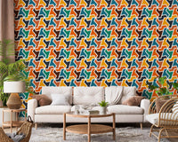 Abstracte polygonen en vormen behang⁠