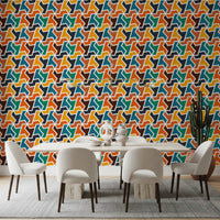Abstracte polygonen en vormen behang⁠