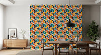 Abstracte polygonen en vormen behang⁠