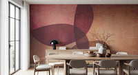 Wandbild „Organische Formen in Herbsttönen“
