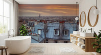 Wandgemälde „Twilight Over The Zinc Roofs of Paris“