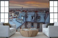 Wandgemälde „Twilight Over The Zinc Roofs of Paris“