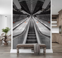 Metallic-Wandbild mit urbaner Symmetrie