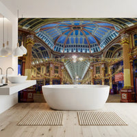 Panorama mural architectural du marché londonien victorien