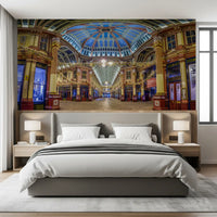 Panorama mural architectural du marché londonien victorien