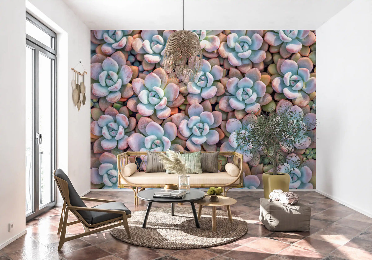 Vægmaleri med sukkulentmotiv fra Desert Bloom