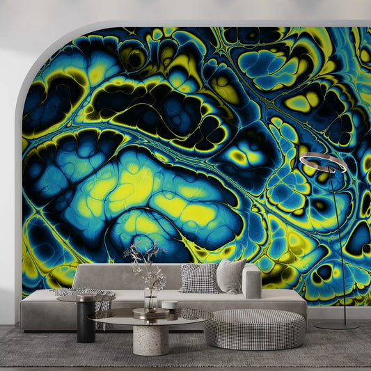 Colorful Marble Abstract Flow Pattern