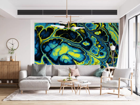 Colorful Marble Abstract Flow Pattern