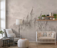 Castle Dreams – Vintage creme vægmaleri