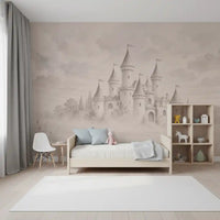 Castle Dreams – Vintage creme vægmaleri