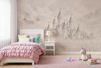 Castle Dreams – Vintage creme vægmaleri