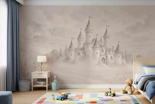 Castle Dreams – Murale da parete color crema vintage