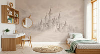 Castle Dreams – Vintage creme vægmaleri