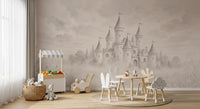 Castle Dreams – Vintage creme vægmaleri