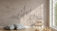 Castle Dreams – Vintage creme vægmaleri