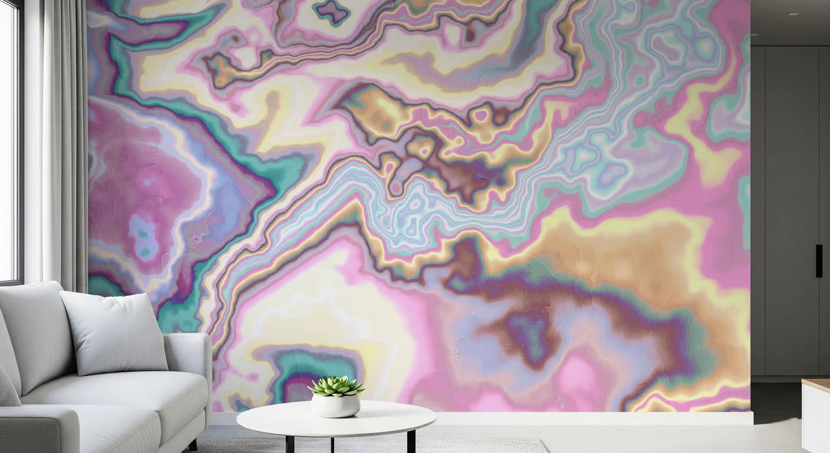 Wandbild „Liquid Dreamscape Curves Marble“