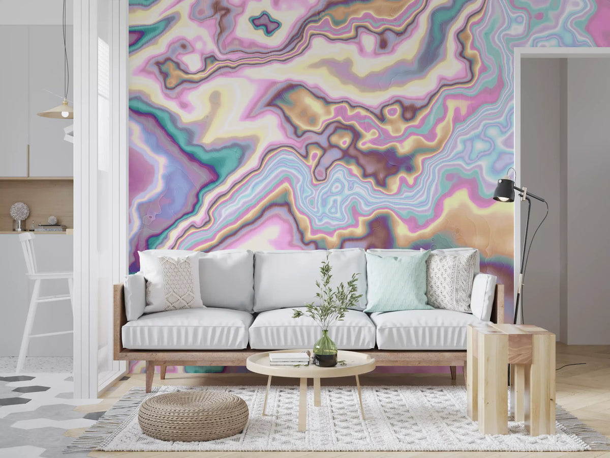 Wandbild „Liquid Dreamscape Curves Marble“