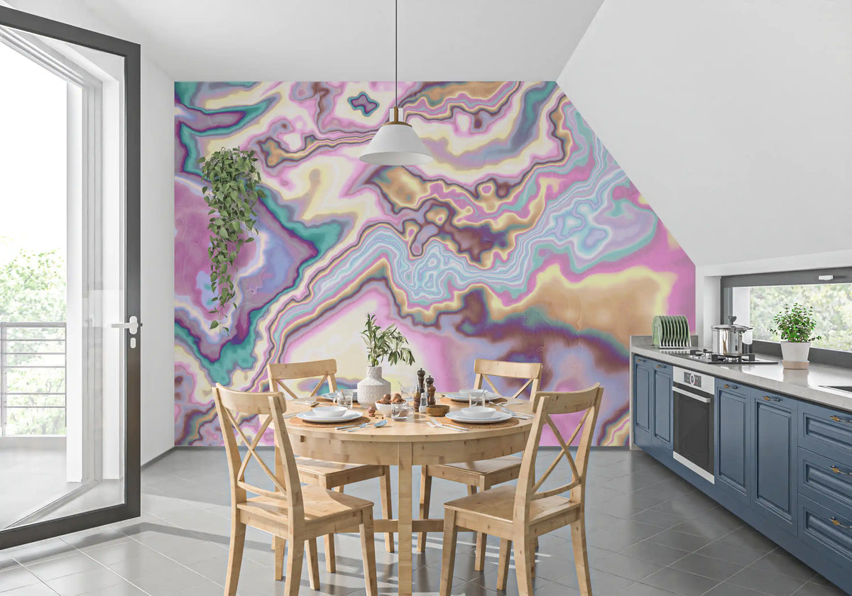 Wandbild „Liquid Dreamscape Curves Marble“