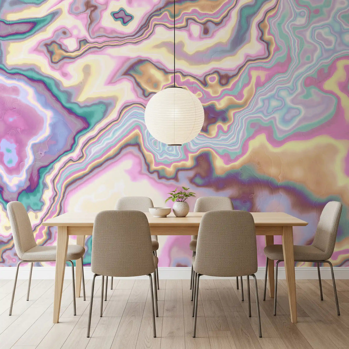 Wandbild „Liquid Dreamscape Curves Marble“