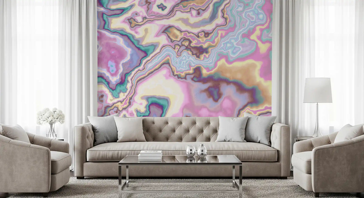 Wandbild „Liquid Dreamscape Curves Marble“