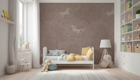 Magisches Einhorn-Traumland – Wandbild „Misty Rose“