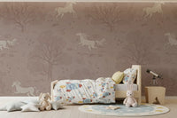 Magisches Einhorn-Traumland – Wandbild „Misty Rose“