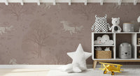Magisches Einhorn-Traumland – Wandbild „Misty Rose“