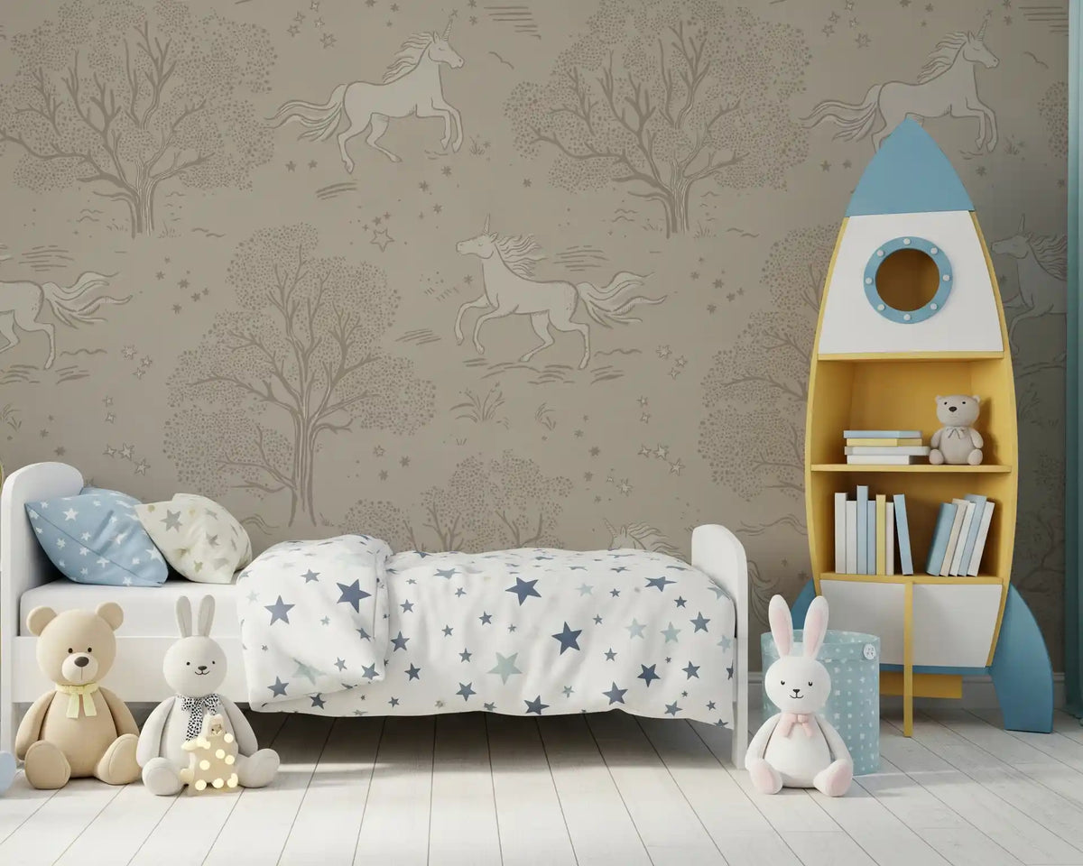 Paysage mural Magical Unicorn Dreamland - Sandstone