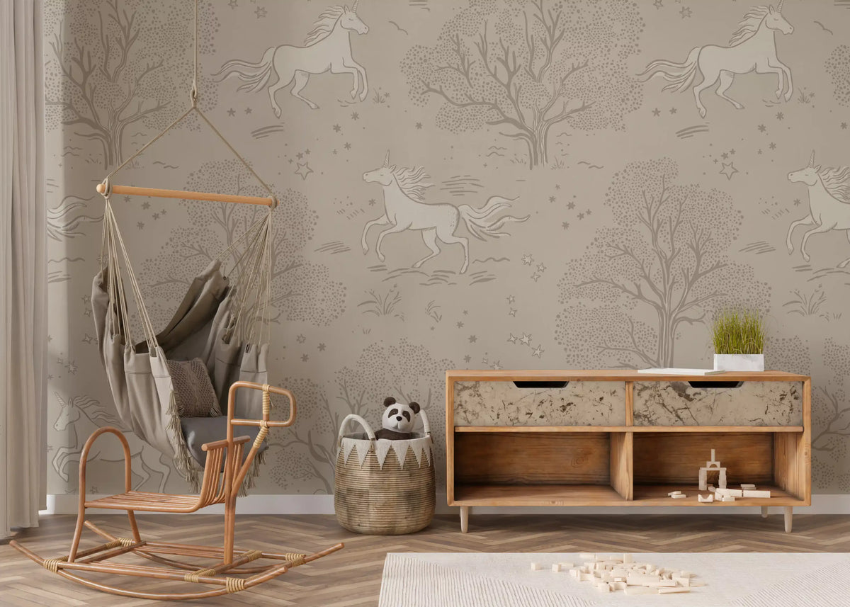 Paysage mural Magical Unicorn Dreamland - Sandstone