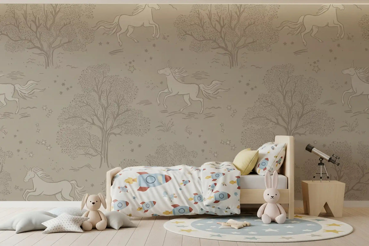 Paysage mural Magical Unicorn Dreamland - Sandstone