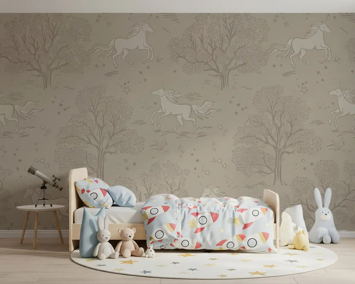 Paysage mural Magical Unicorn Dreamland - Sandstone