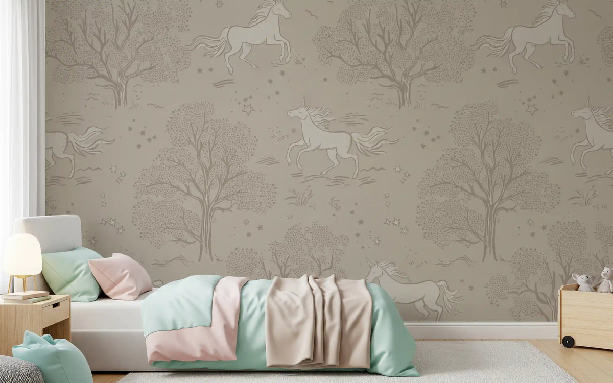 Paysage mural Magical Unicorn Dreamland - Sandstone