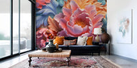 Wandbild „Blush Peony Sculptural Flow“