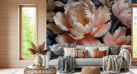 Wandbild „Soft Blush Peony Petals in Bloom“