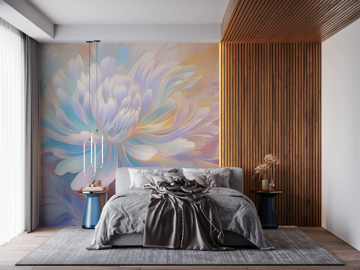 Ätherisches Wandbild „Pastellblüte“
