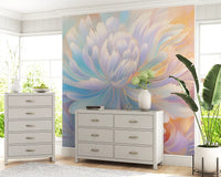 Ätherisches Wandbild „Pastellblüte“