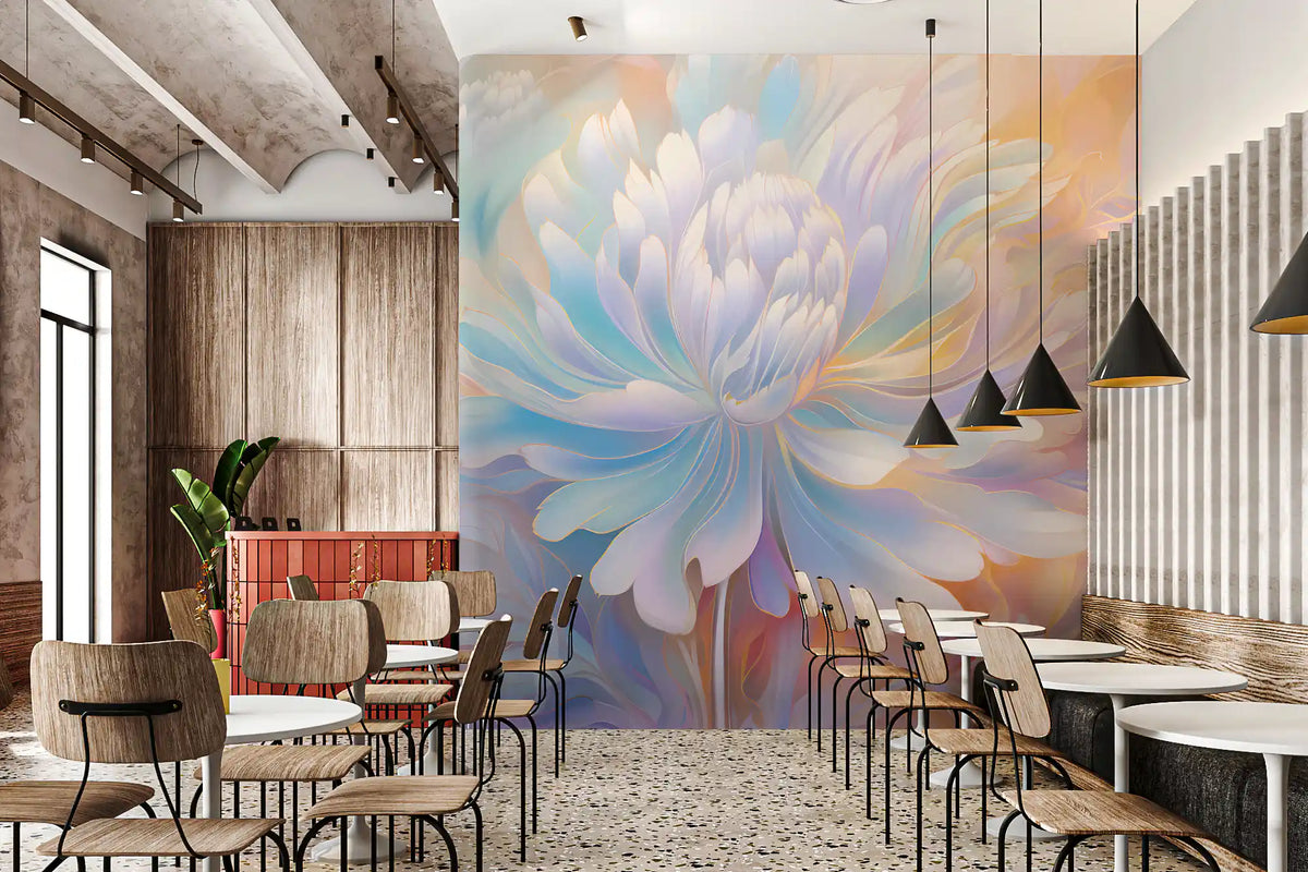 Ätherisches Wandbild „Pastellblüte“